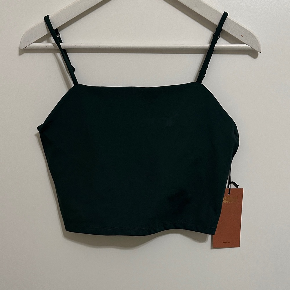 Girlfriend Collective Camisole Top Dark Green Large